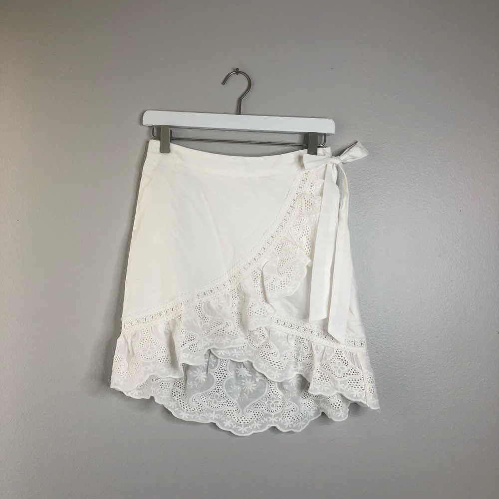 Somedays Lovin Ivory Eyelet Wrap Skirt - Picture 4 of 7